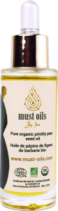 bottle of prickly pear seed oil